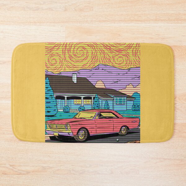 Item preview, Animated Retro Car in a neighborhood. designed and sold by Robisko Store.