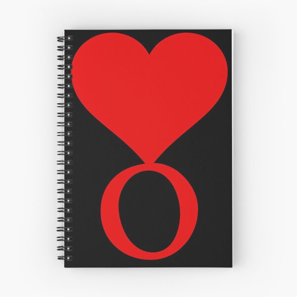 Item preview, Heart with letter initial O || Black backgroung designed and sold by ronaldsonou.