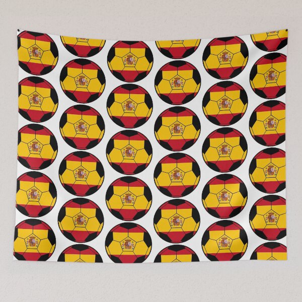 Item preview, Spain Football / Soccer Flag Graphic designed and sold by iheartsport.