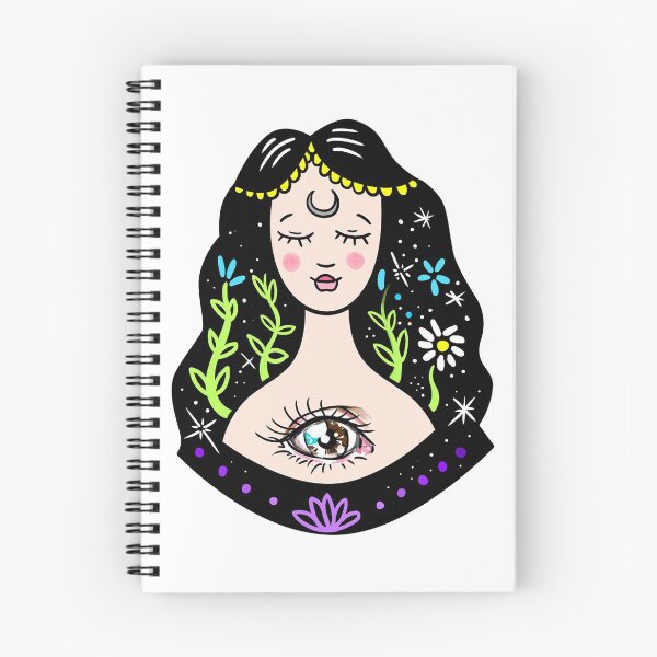 Item preview, Gypsy nature witch, eye, moon, lotus designed and sold by Mariuki Flow.