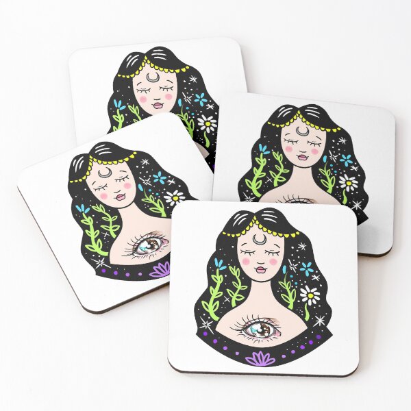 Item preview, Gypsy nature witch, eye, moon, lotus designed and sold by Mariuki Flow.