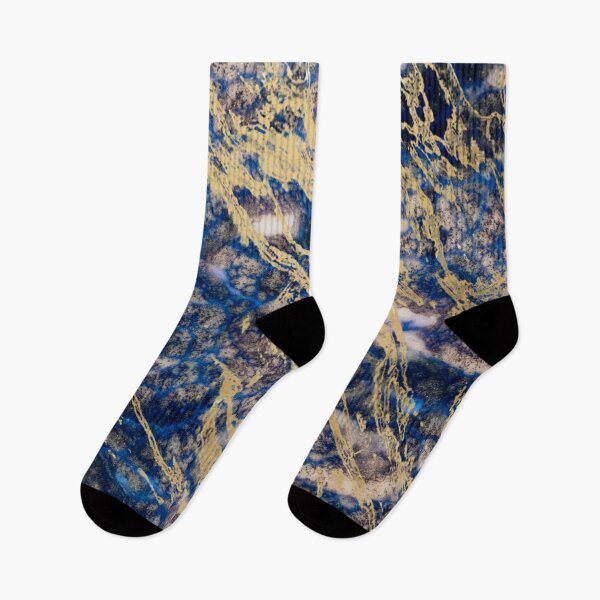 Item preview, Blue Black Gold Marble Art designed and sold by BEyourself be.