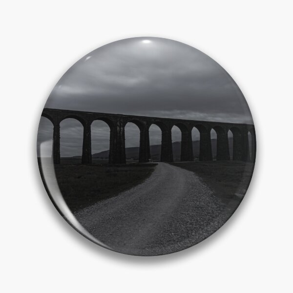 Item preview, Ribblehead Viaduct and path - black and white designed and sold by Paul Madden.