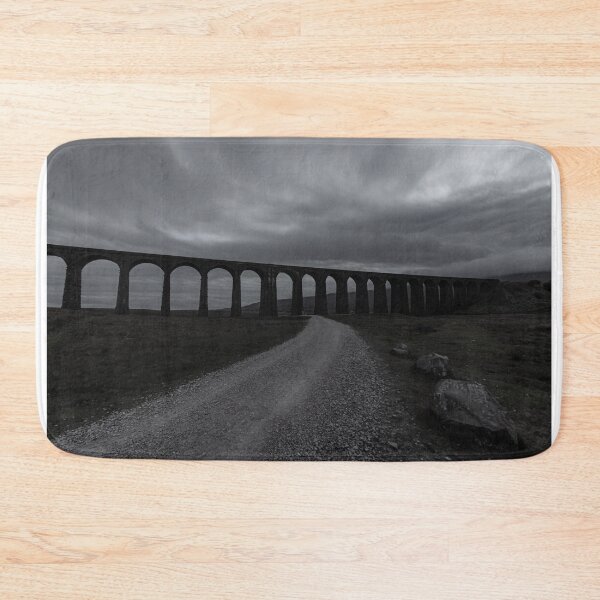 Item preview, Ribblehead Viaduct and path - black and white designed and sold by Paul Madden.