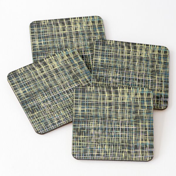 Item preview, Blue n Yellow Grid Digital Abstract Pattern designed and sold by AMSonArt.
