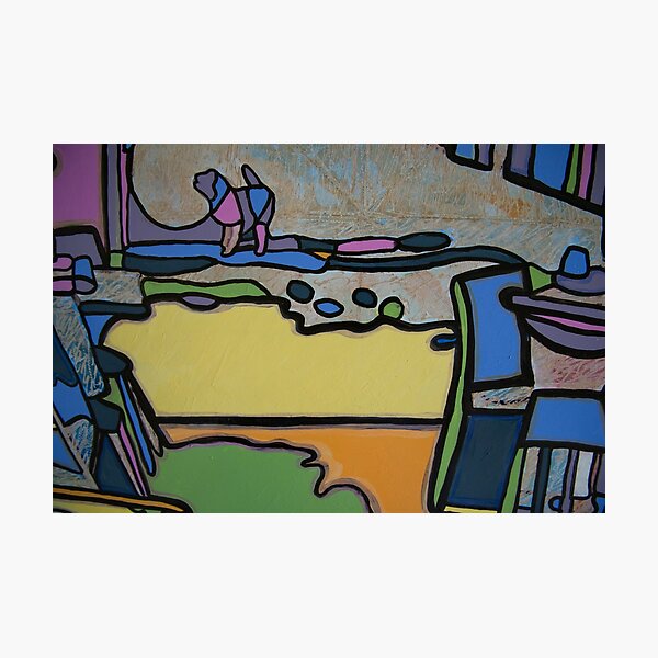 Urban Culture - Walking the Dog Photographic Print