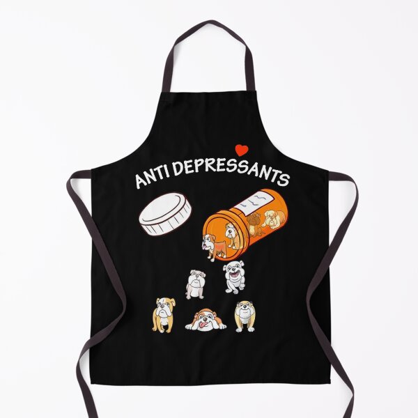 Item preview, Antidepressant bulldog designed and sold by Unique-Tees.