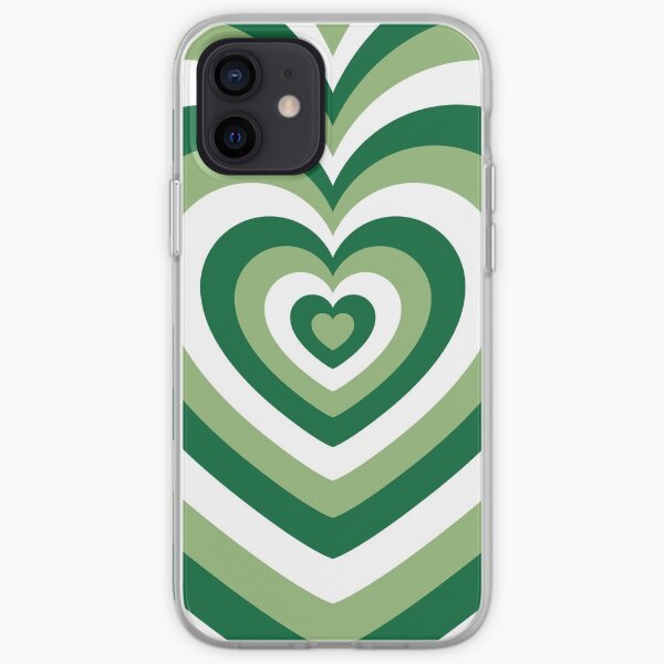 Green Latte Heart iPhone Soft Case