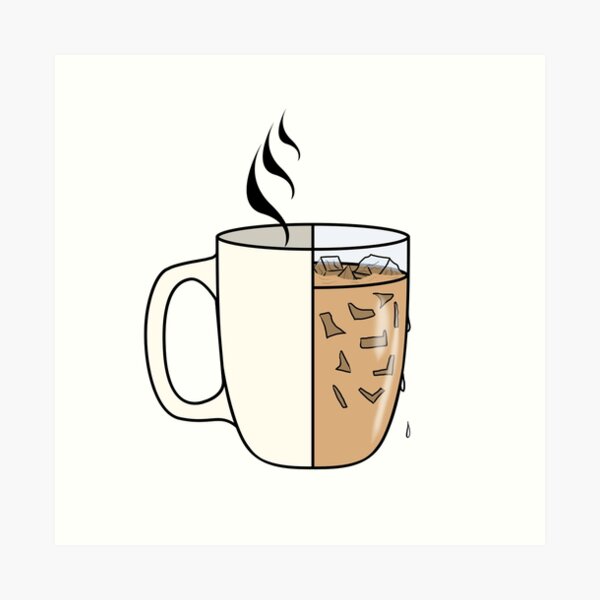 Hot Coffee | Iced Coffee Art Print
