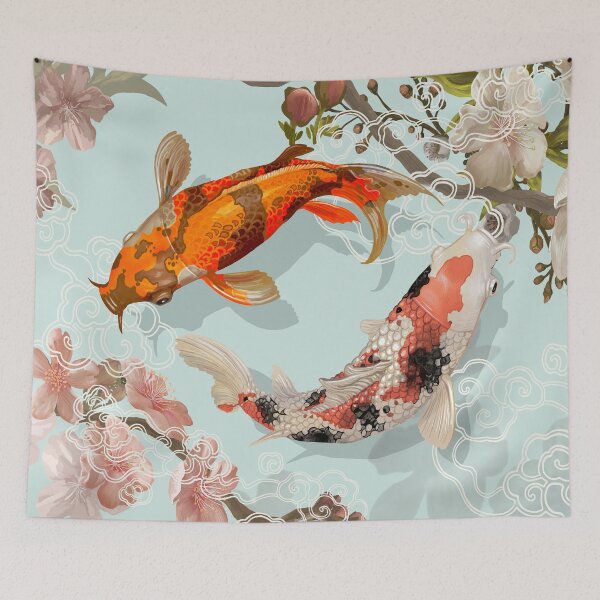 Item preview, Pez koi, natación designed and sold by sofiatheof.