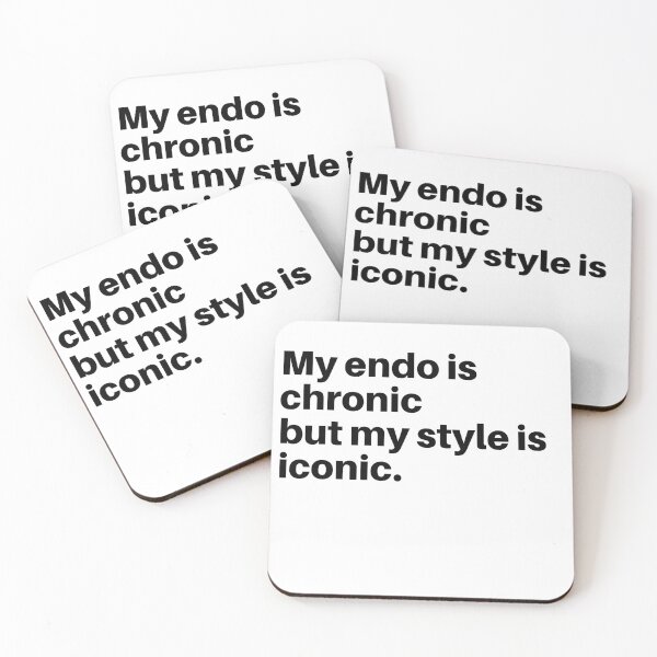 Item preview, My endo is chronic but my style is iconic merch for endo warriors designed and sold by DesignsWithMel.