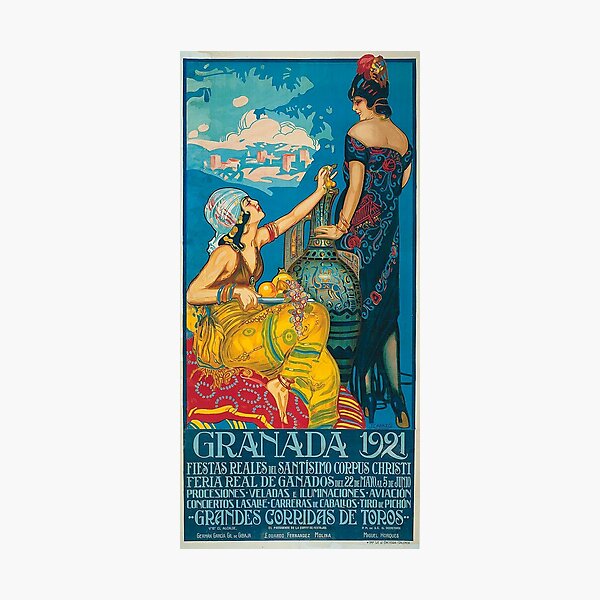 Item preview, Granada vintage poster, Corpus Christi festivities 1921 designed and sold by likiska.