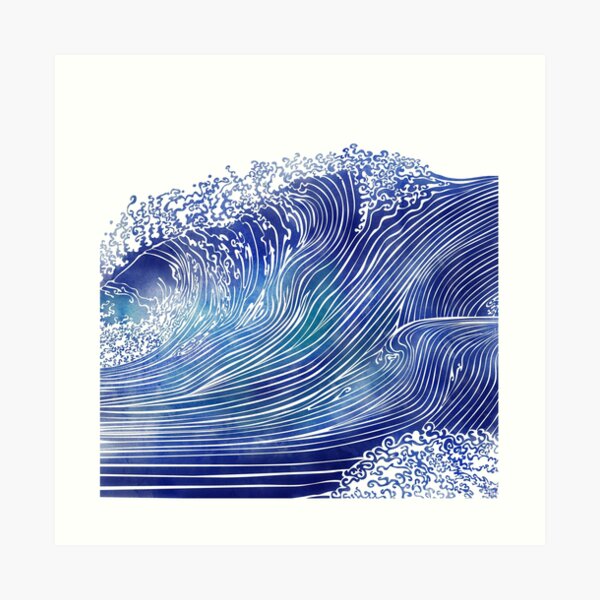Pacific Waves Art Print