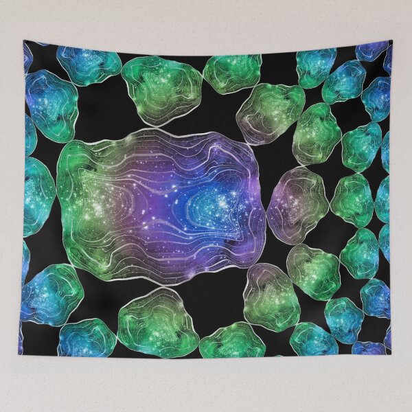 Item preview, Rainbow Tie Dye Crystals designed and sold by geodeart.