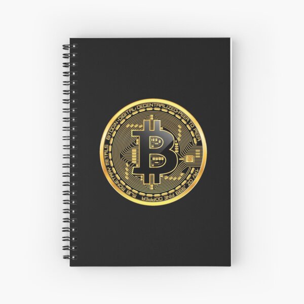 Bitcoin btc crypto stock market trading  Spiral Notebook