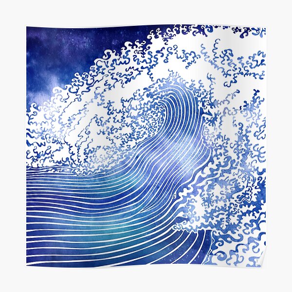 Pacific Waves II Poster