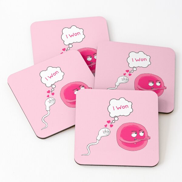 Item preview, Cute Sperm and Egg Ovum Cute Couple designed and sold by labstud.