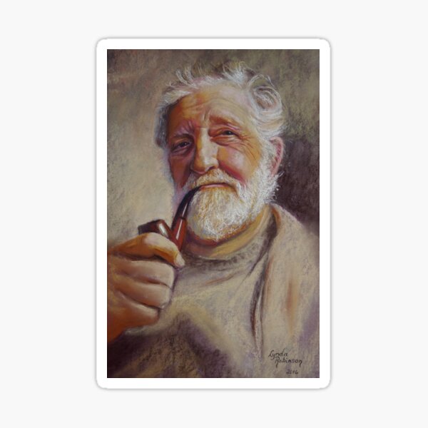 Portrait of Ray Sticker