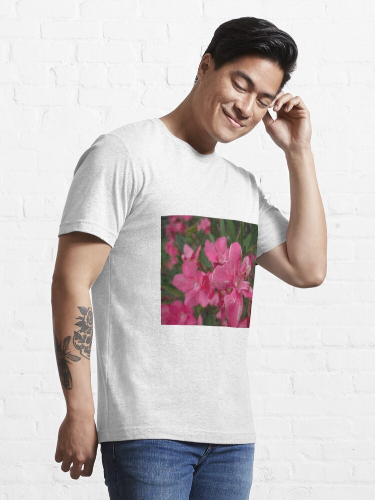 Alternate view of Pink Flower Up Close  Essential T-Shirt