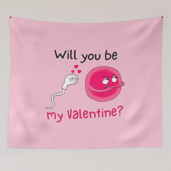 Item preview, Cute Sperm and Egg Ovum Cute Couple. Will you be my Valentine? designed and sold by labstud.