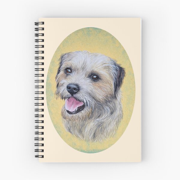 Item preview, Border Terrier (beige background) designed and sold by SandraWarmerdam.