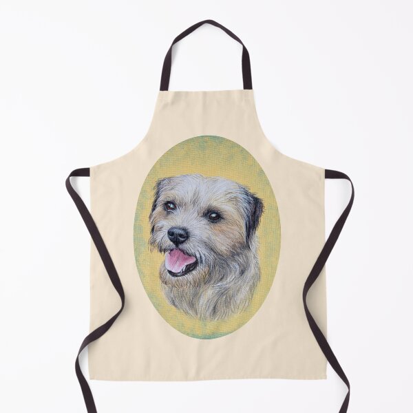 Item preview, Border Terrier (beige background) designed and sold by SandraWarmerdam.
