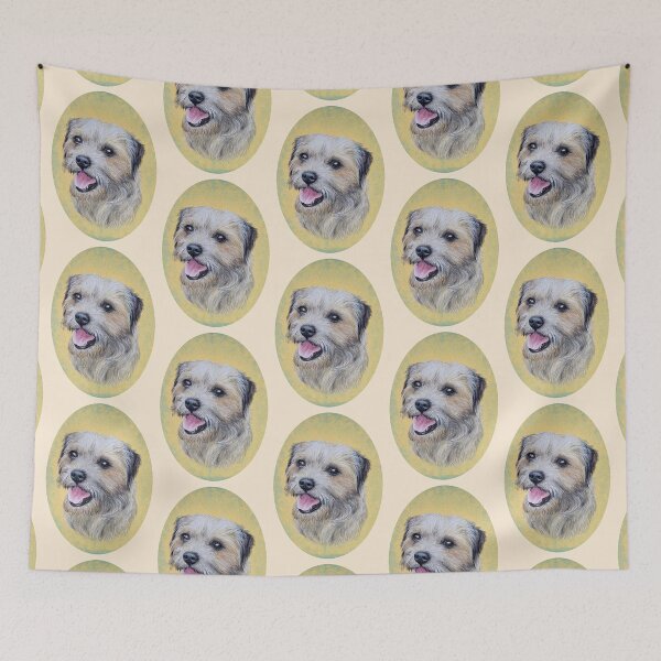 Item preview, Border Terrier (beige background) designed and sold by SandraWarmerdam.