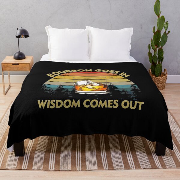 Item preview, BOURBON GOES IN WISDOM COMES OUT VINTAGE designed and sold by Wright-Shop1.