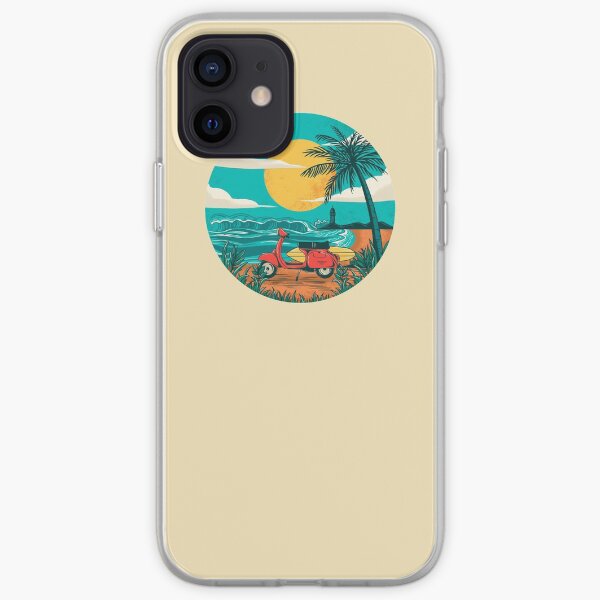 la playa Funda blanda para iPhone