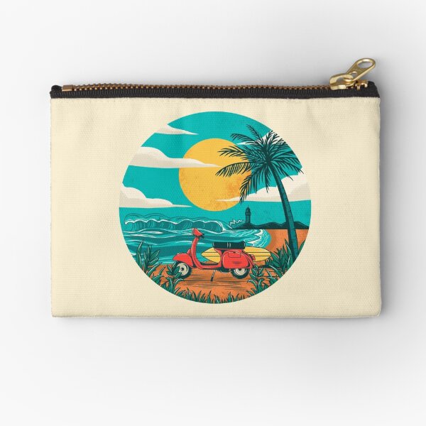 the beach Zipper Pouch