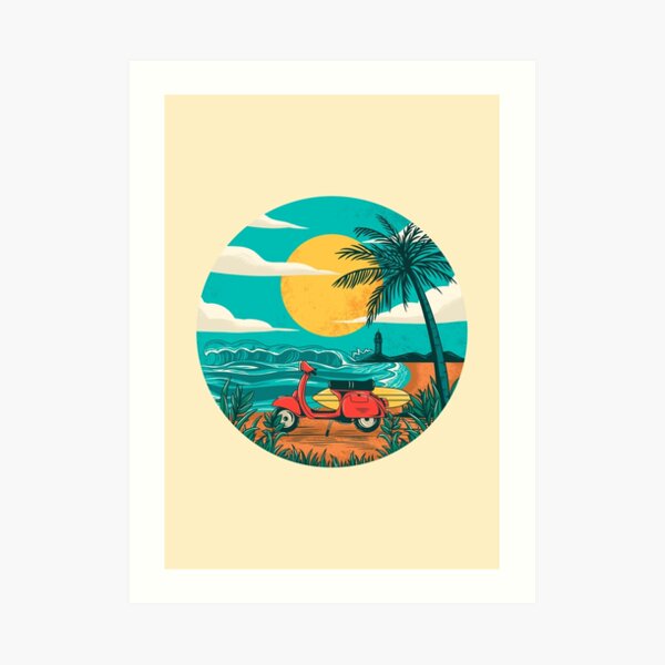 the beach Art Print