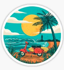 Pegatina la playa
