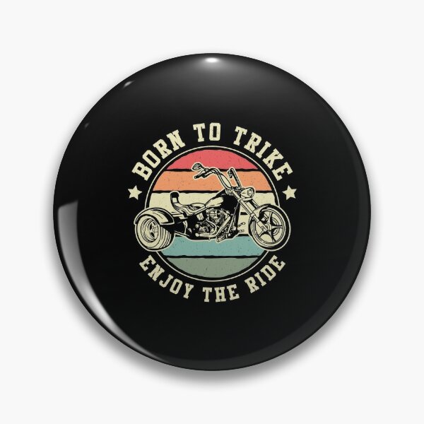 Item preview, Triker Born Trike Enjoy The Ride Motor Trike Retro designed and sold by tshirtconcepts.