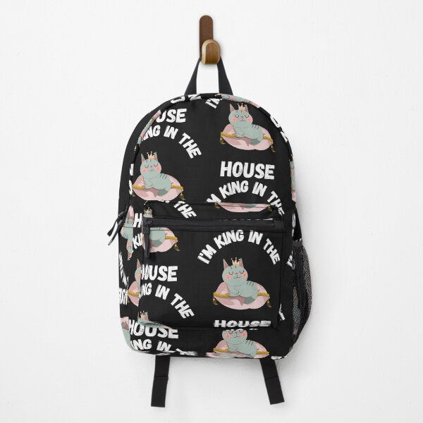 Item preview, I'M KING, IN THE HOUSE, WEIRD CAT MEME, CAT CROWN, KING CAT, HOUSE MEME,  designed and sold by R B Chrystal.