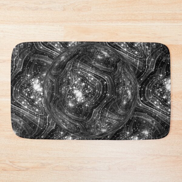 Item preview, Black Gray Galaxy Planet designed and sold by geodeart.