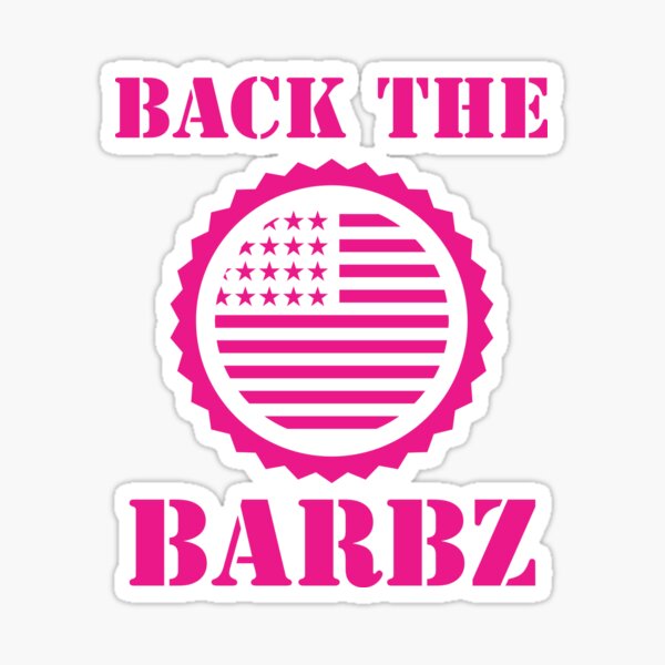 "back The Barbz" Sticker For Sale By Bonzashop | Redbubble