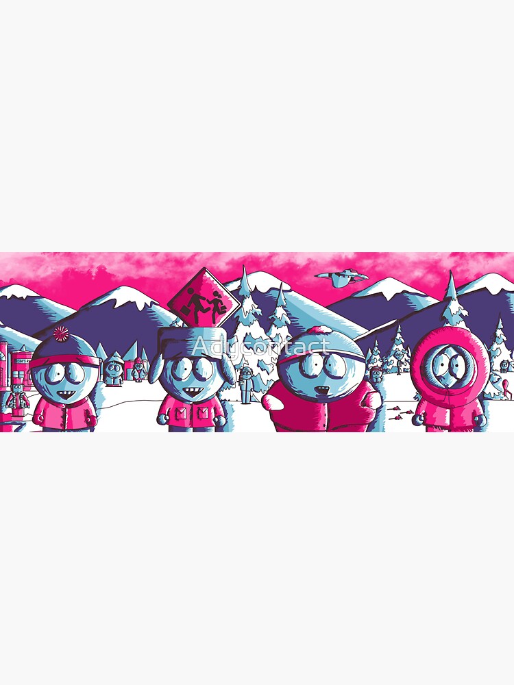 Pink South Park Sticker for Sale by Adycontact