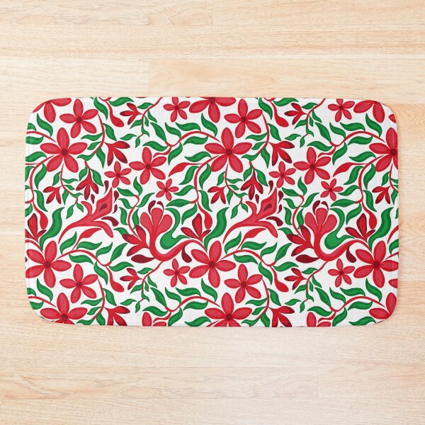 Item preview, Hand draw red daisies on white background. designed and sold by Natalya Alexandrou.