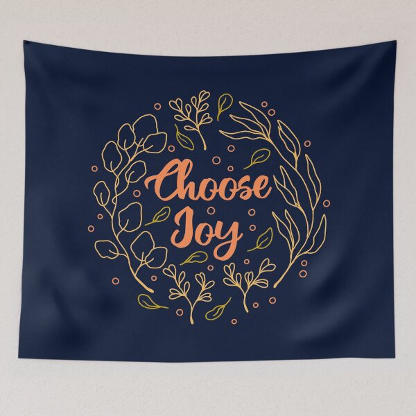Item preview, Choose Joy Floral Line Art designed and sold by ethnicdrawing.