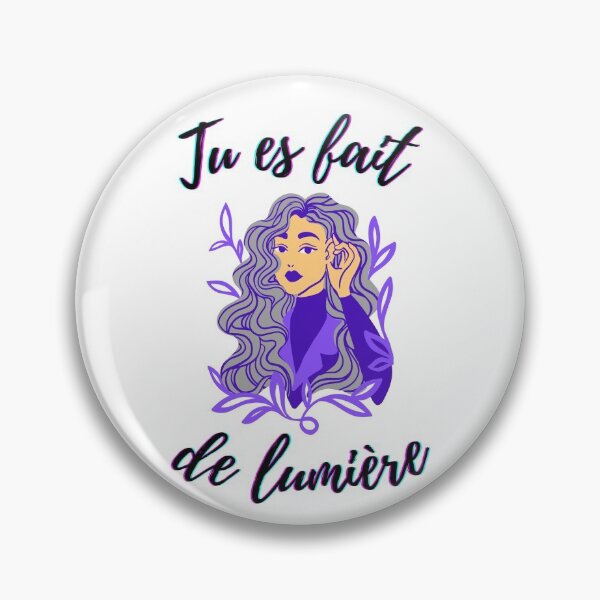 Item preview, You are made of light - french language words theme gifts (purple) designed and sold by RebelliousRosee.