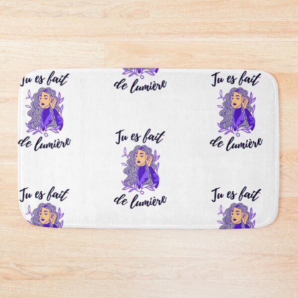 Item preview, You are made of light - french language words theme gifts (purple) designed and sold by RebelliousRosee.
