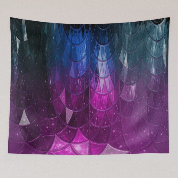 Item preview, Mosaic Tiles Galaxy Magenta designed and sold by geodeart.