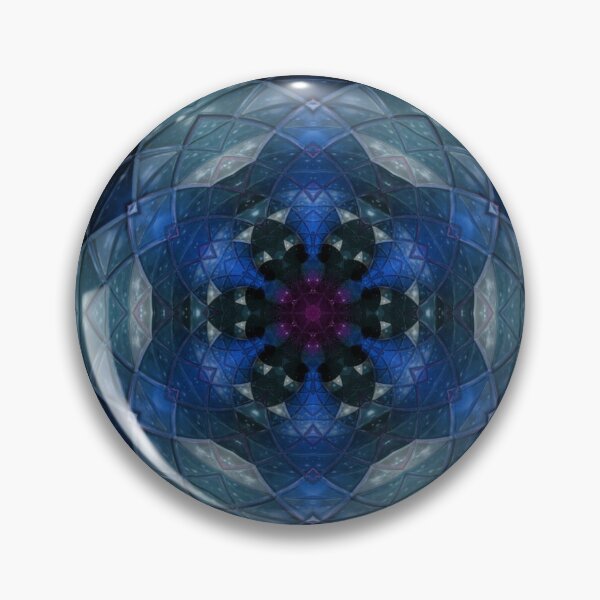 Item preview, Floral Mandala Navy Flower designed and sold by geodeart.