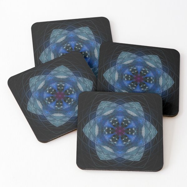 Item preview, Floral Mandala Navy Flower designed and sold by geodeart.