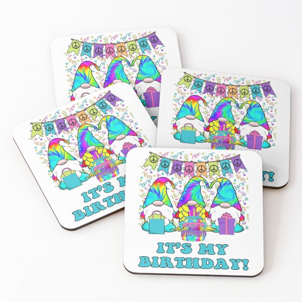 Item preview, Hippie Birthday Gnomes 3 Nordic Gnomes Birthday Cake Confetti designed and sold by funnytshirtemp.