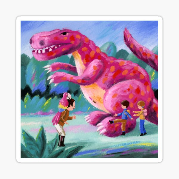 The Explorers and the coin t-rex illustration 6 from 6 Sticker