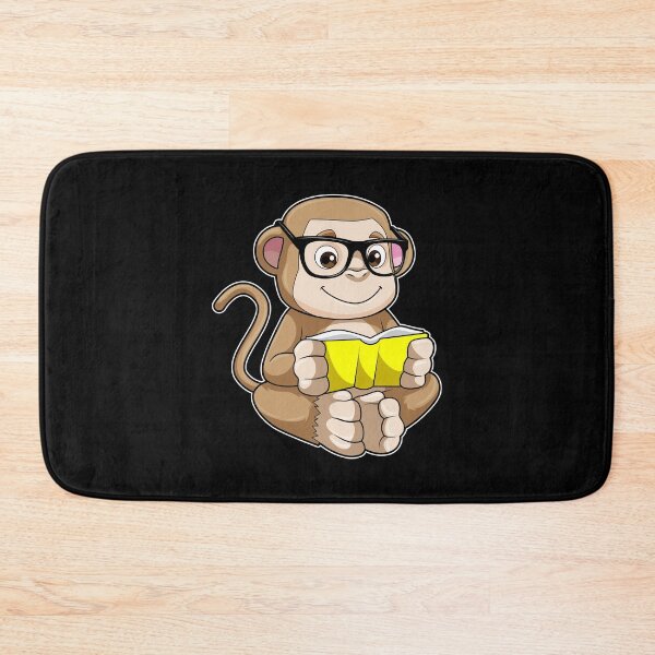 Item preview, Monkey as Student with Glasses & Book designed and sold by Snabdesign84.