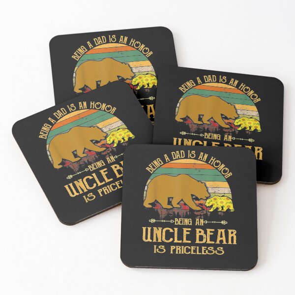 Item preview, Mens Dad Is Honor Uncle Bear Is Priceless Sunflower Father Day Gift  designed and sold by mchargue12.