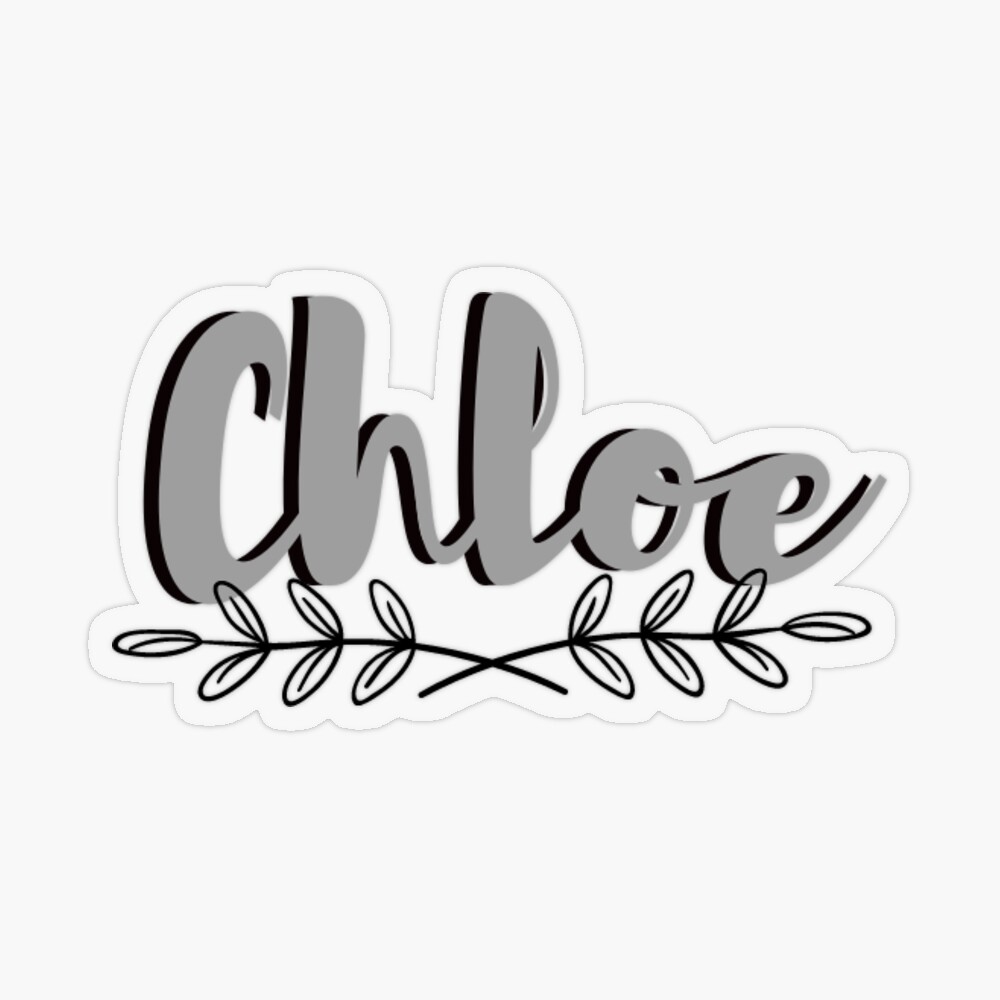Chloe  Sticker for Sale by divishop .