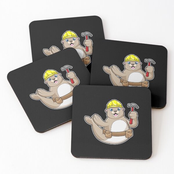 Item preview, Seal as Carpenter with Hammer & Hat designed and sold by Snabdesign84.